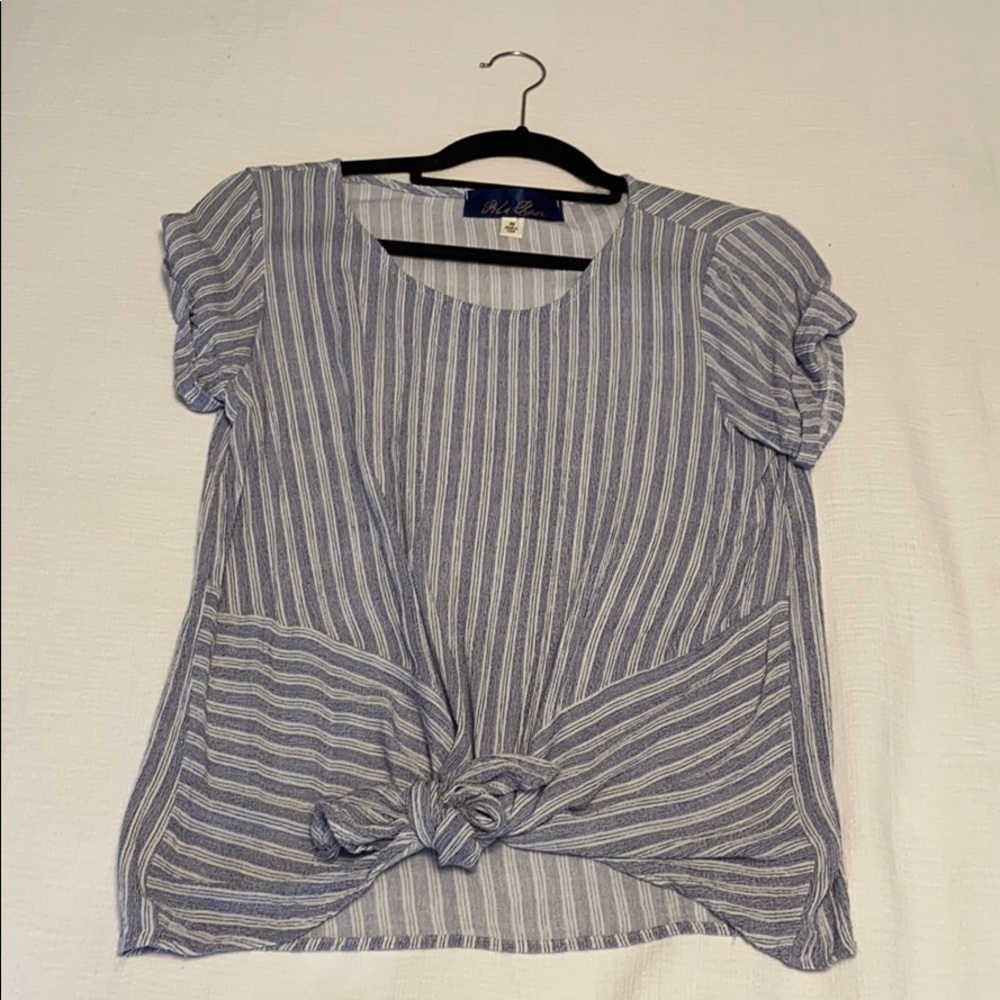 Striped Tie Short Sleeve